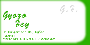 gyozo hey business card